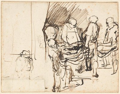 The Entombment after a Sketch of an Executioner by Rembrandt van Rijn